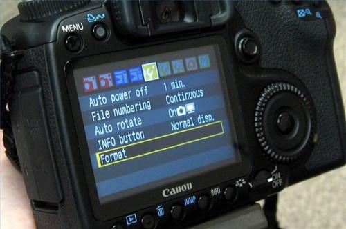 Slik formaterer et Compact Flash-kort på et Canon-kamera
